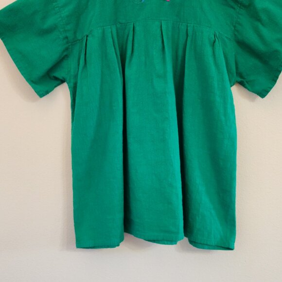 YZXDORWJ Peasant Top XL Embroidered Floral Boho Artsy Mexican Artsy Cotton - Picture 12 of 16